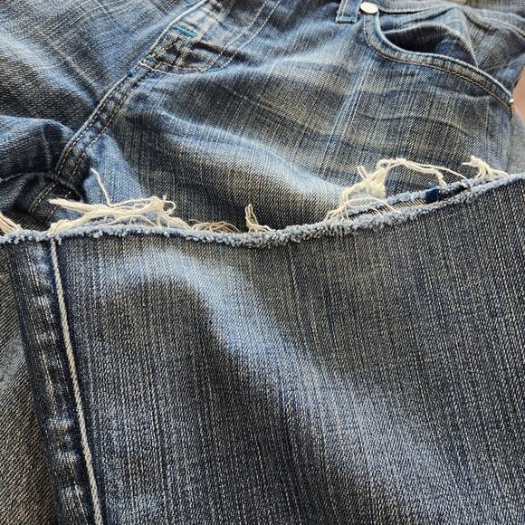 Rock & Republic Mid Rise Bootcut Jeans Raw Hem Medium Wash Denim Blue Size 29 - Picture 13 of 13